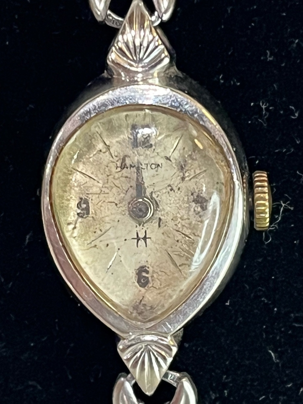 Vintage 1958 Hamilton "Vignette" Mechanical Watch - 10K White Gold Filled